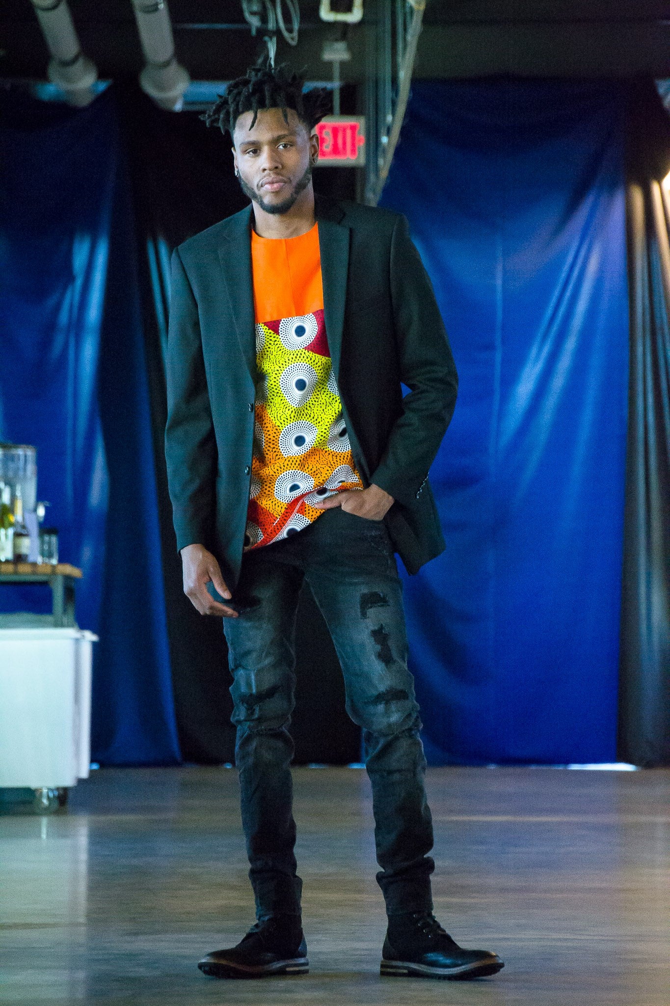 6. Haba (Rare) Ankara Long Sleeved Shirt