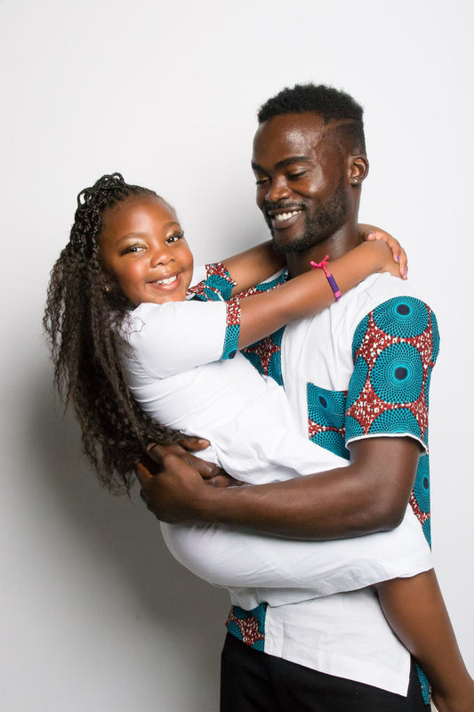 30. Amani(Peace) Dress with Ankara Embellishments