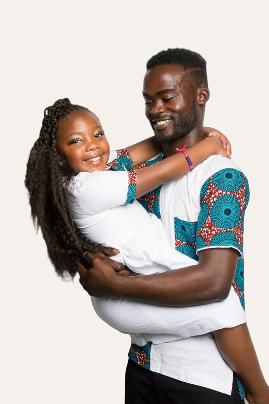 30. Amani(Peace) Dress with Ankara Embellishments