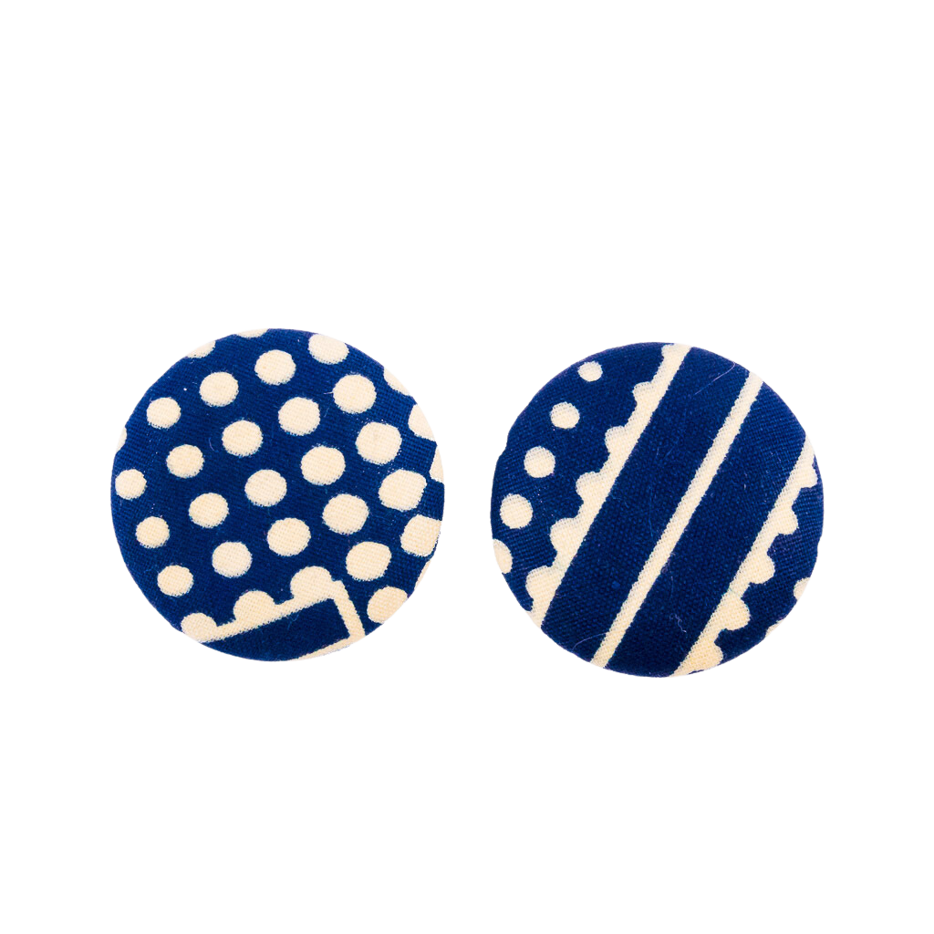 Abhi Button Earrings