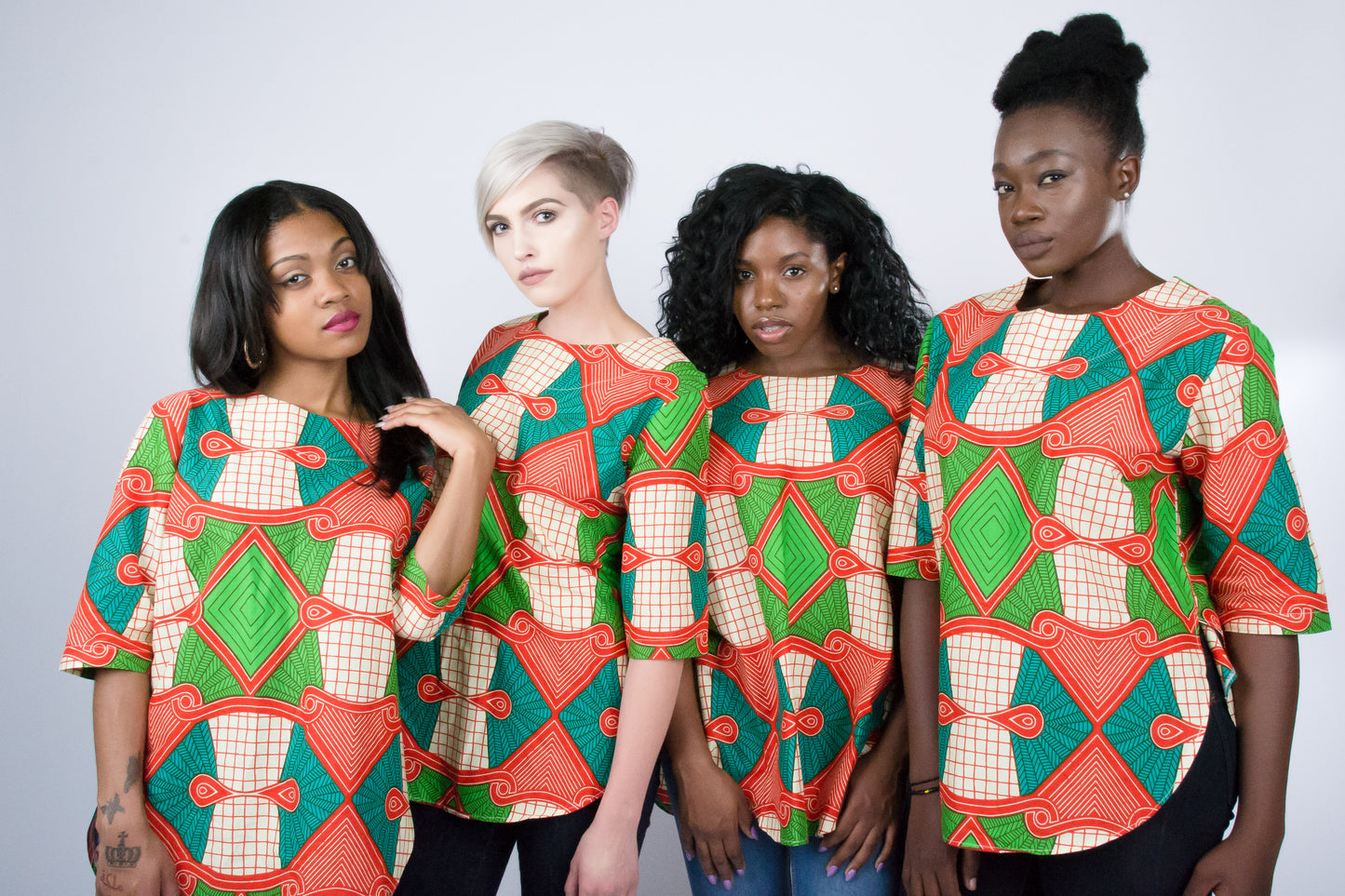 22. Asida (Thanks) Ankara Print Tunic Top