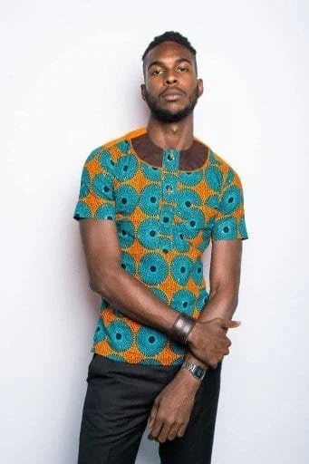 18. Stadi (Steadfast) Ankara Short Sleeve Shirt
