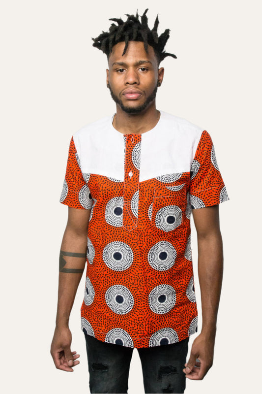 Poa (Cool) Ankara Short Sleeved Shirt