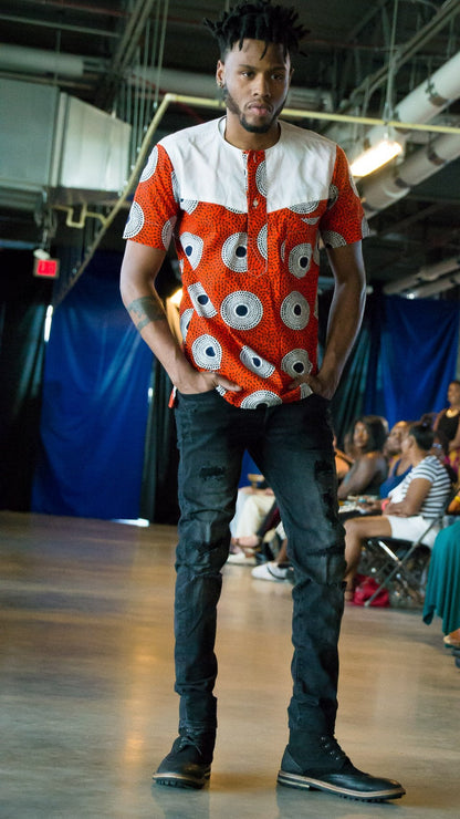 Poa (Cool) Ankara Short Sleeved Shirt