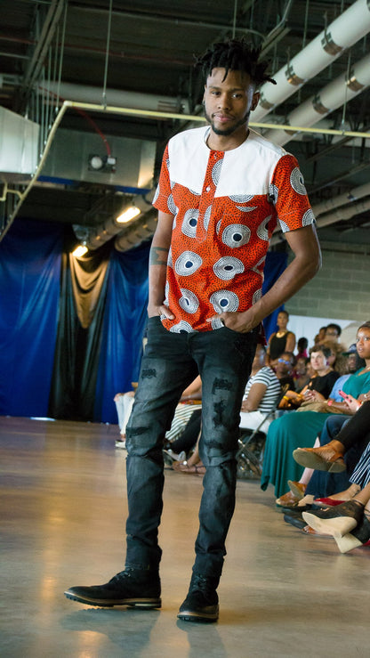 Poa (Cool) Ankara Short Sleeved Shirt