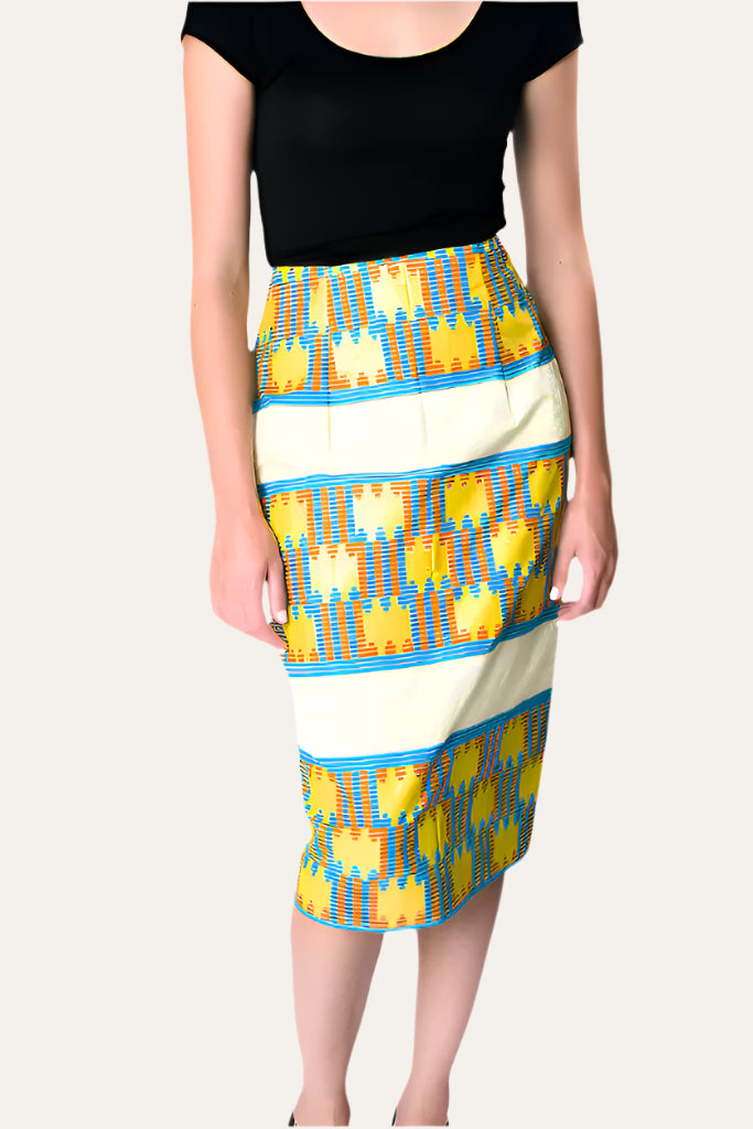 Pendo(Love) Sun Kente Print Skirt