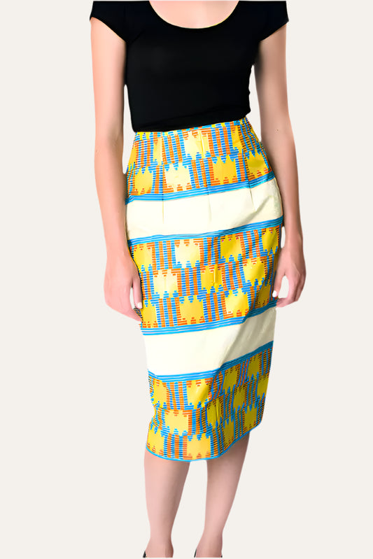 Pendo(Love) Sun Kente Print Skirt