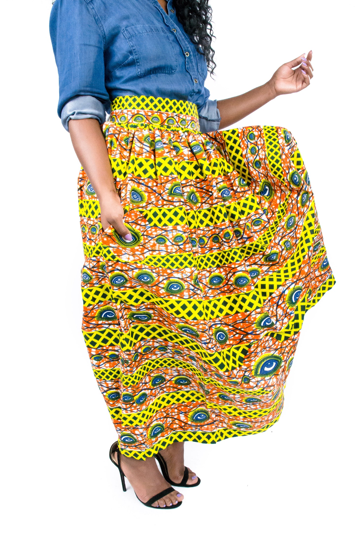 Anigye(Joy) Maxi Skirt with Pocket