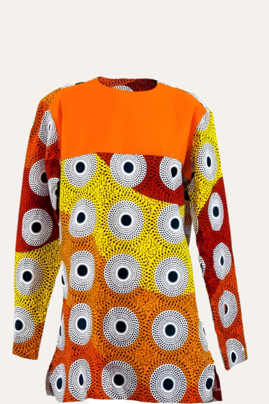 Haba (Rare) Ankara Long Sleeved Shirt