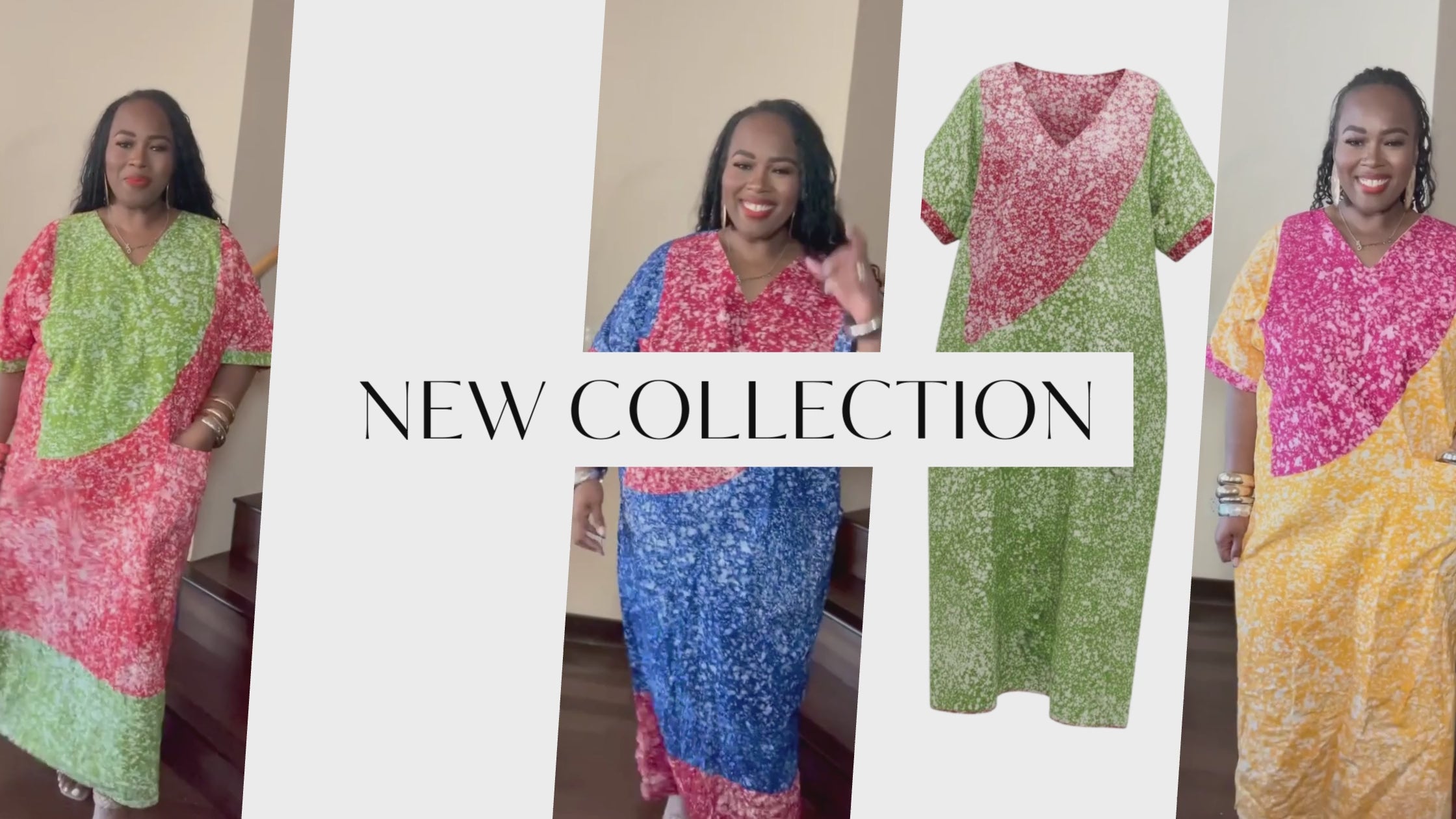 Load video: New Collection of Kaftan Dresses.